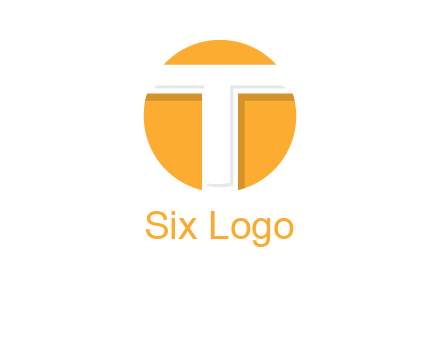 letter t inside the circle logo