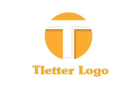 letter t inside the circle logo