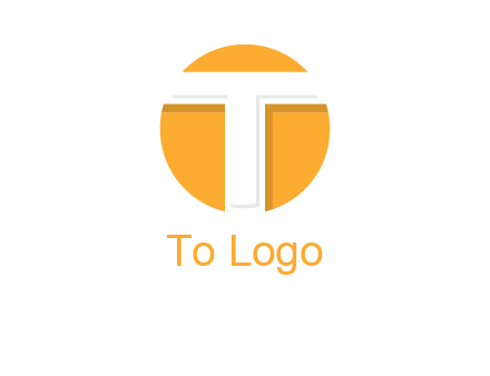 letter t inside the circle logo