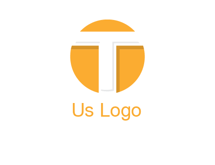 letter t inside the circle logo