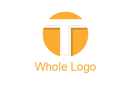 letter t inside the circle logo