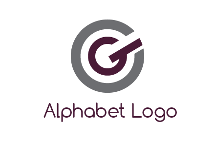 letter g inside the circle logo