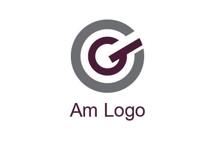 letter g inside the circle logo