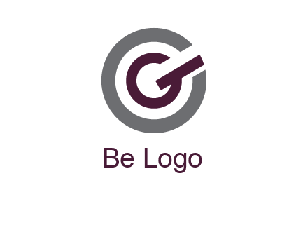 letter g inside the circle logo