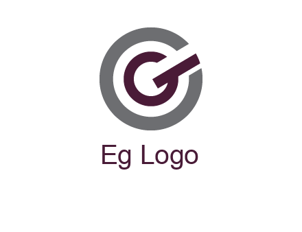 letter g inside the circle logo