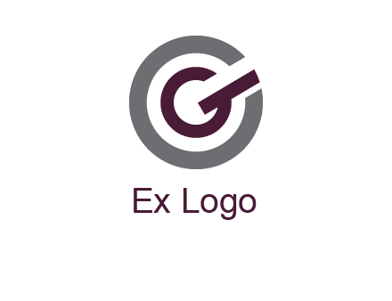 letter g inside the circle logo