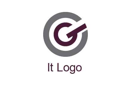 letter g inside the circle logo