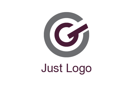 letter g inside the circle logo