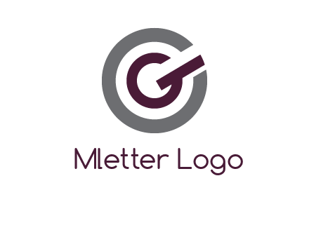 letter g inside the circle logo