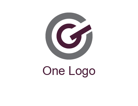 letter g inside the circle logo