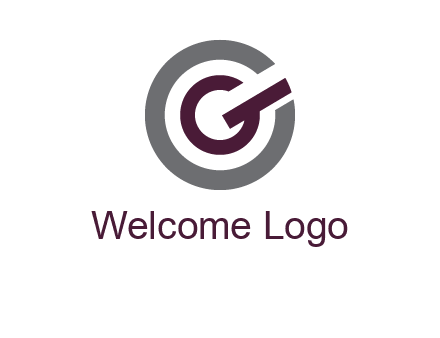 letter g inside the circle logo