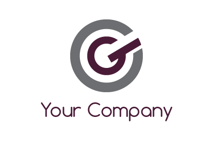 letter g inside the circle logo