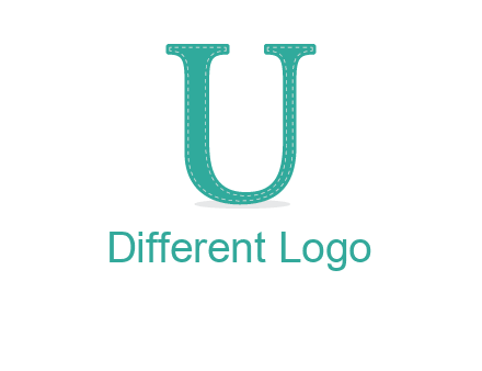 letter u with sewing logo