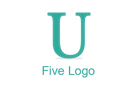 letter u with sewing logo