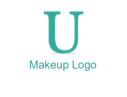 letter u with sewing logo