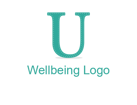 letter u with sewing logo
