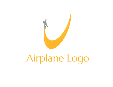 Plane is going upward making u graphic