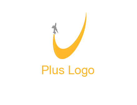 Plane is going upward making u graphic