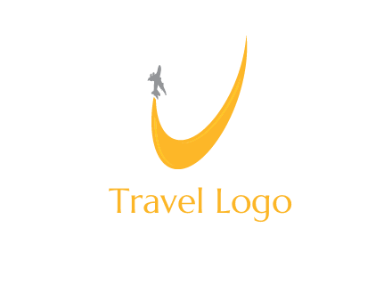Plane is going upward making u graphic