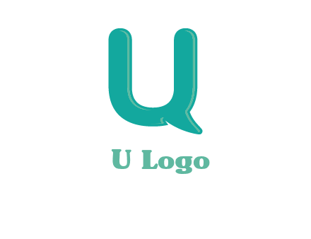 Letter u with chat bubble logo