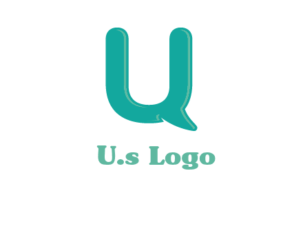 Letter u with chat bubble logo
