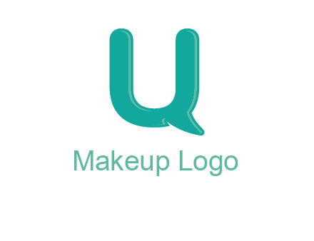 Letter u with chat bubble logo