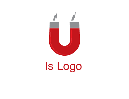 letter u with light bolt and Magnet graphic