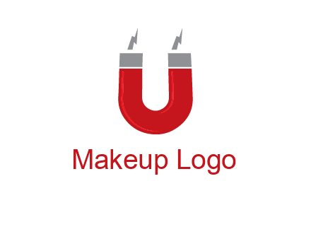 letter u with light bolt and Magnet graphic
