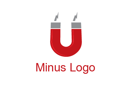 letter u with light bolt and Magnet graphic