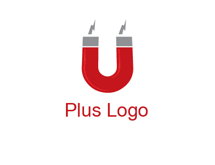 letter u with light bolt and Magnet graphic