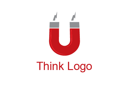 letter u with light bolt and Magnet graphic
