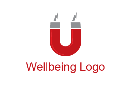 letter u with light bolt and Magnet graphic