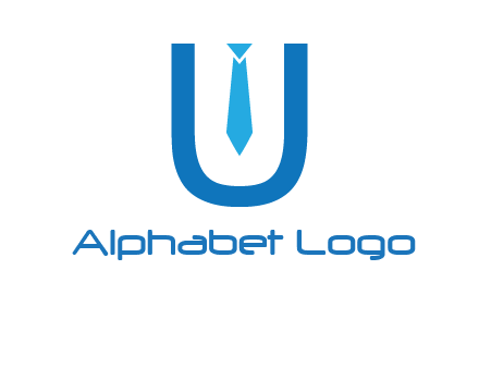 tie in the letter u logo