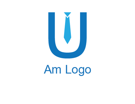 tie in the letter u logo