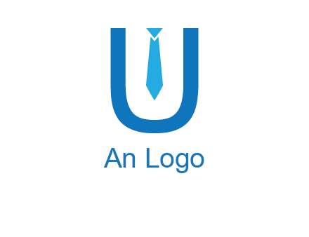 tie in the letter u logo