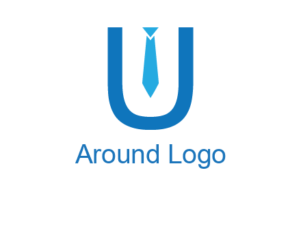 tie in the letter u logo