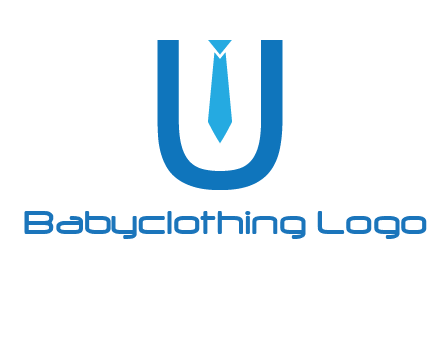tie in the letter u logo