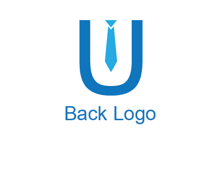 tie in the letter u logo