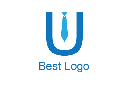 tie in the letter u logo
