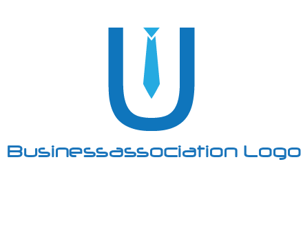 tie in the letter u logo