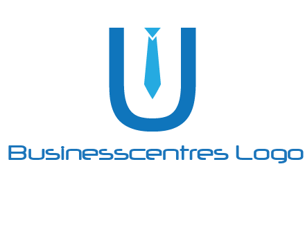 tie in the letter u logo