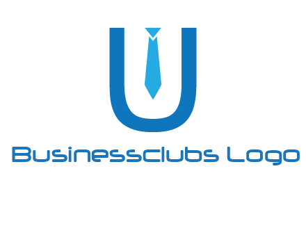 tie in the letter u logo