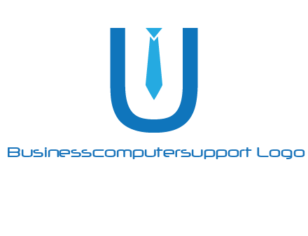 tie in the letter u logo
