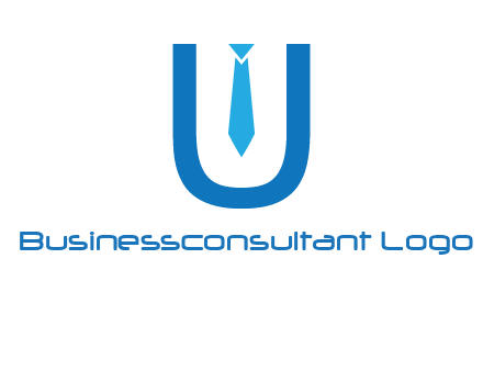 tie in the letter u logo