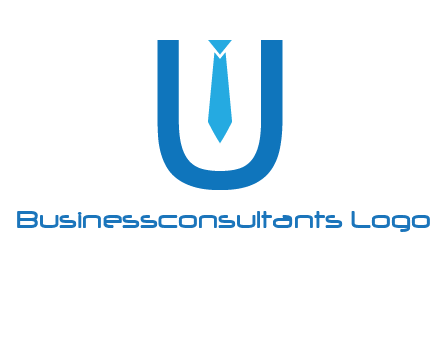 tie in the letter u logo