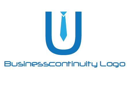tie in the letter u logo