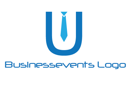 tie in the letter u logo