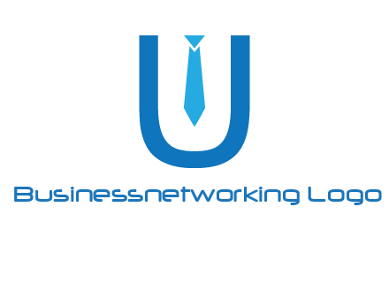 tie in the letter u logo