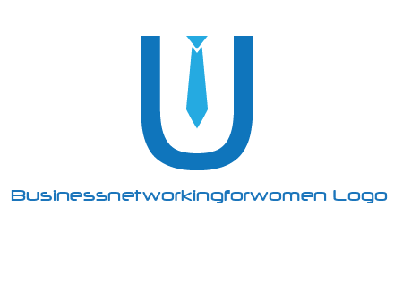 tie in the letter u logo