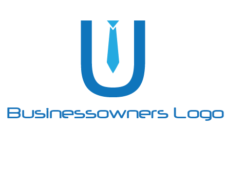 tie in the letter u logo